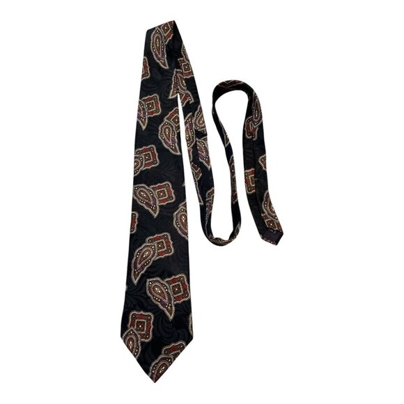 Don Loper Beverly Hills Italian Silk Paisley Tie 60” - Picture 1 of 5